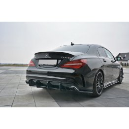 Диффузор заднего бампера на Mercedes CLA C117 A45 AMG рестайл